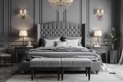 Professional residential house cleaning service in Toronto cleaning a modern living room